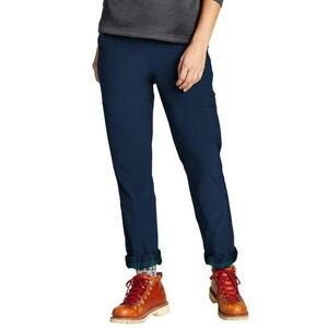 Eddie Bauer Storm Repel Fleece Plaid Lined Lightweight Stretch Casual Pant